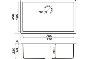 Мойка кухонная Omoikiri Yamakawa 75-U/I leningrad grey - 3