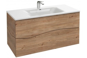 EB1833RU-P13 тумба под раковину SHERWOOD 2 ящика, с системой push-to-open /100/(состаренный дуб)