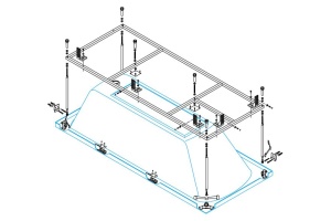 Каркас для ванны Cezares Metauro Wall (METAURO-MF) - 2