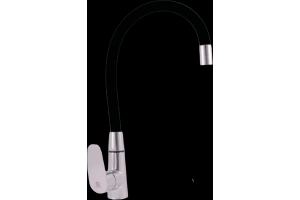 Смеситель для кухни Rav Slezak Amur с гибким изливом хром - черный матовый