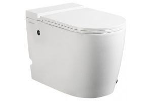 Приставной унитаз Abber Bequem белый с сиденьем микролифт