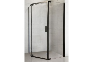 Душевой уголок Royal Bath TR 85х120 профиль черный стекло прозрачное