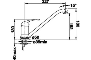 Смеситель для кухонной мойки Blanco Daras серый (524181) - 2