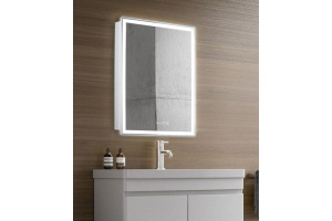 Зеркало-шкаф Azario Киото 60х80 белый (LED-00002358) - 2