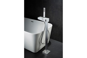 Смеситель напольный Black&White Universell хром - 2