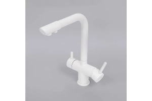 Смеситель для кухни Wasserkraft белый матовый - 3