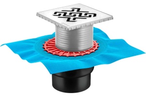 Душевой трап Berges Wasserhaus Zentrum Antik 091465 15 x15 см, хром