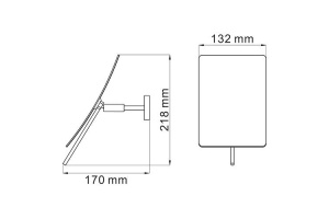 Косметическое зеркало Wasserkraft  (1001) - 3