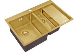 Мойка кухонная Zorg Inox PVD SZR 5178-2-R bronze
