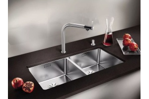 Мойка кухонная Blanco Andano 400/400-U сталь - 2