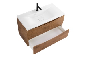 Тумба с раковиной BelBagno Marino 100 светлое дерево - 3