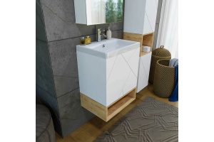 Ниша для тумбы Бриклаер Кристалл 60 дуб бунратти (4627125415883) - 3