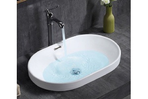 Раковина накладная CeramaLux N 60 см белый (5006С)