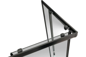 Душевой уголок Royal Bath HPD 110x100 профиль черный стекло матовое - 3