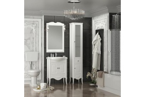 Шкаф-пенал Opadiris Брунелла 38 правый белый матовый - 2