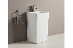 Раковина напольная CeramaLux N 40 см белый (P7004L) - 2