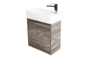 Тумба с раковиной Belbagno Kraft Mini 50 L темное дерево - 3