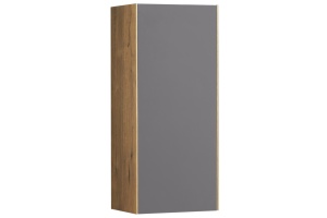 Шкаф подвесной Aquaton Сохо 35 серый-светлое дерево