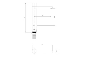 Смеситель для раковины Abber Rund черный матовый - 3