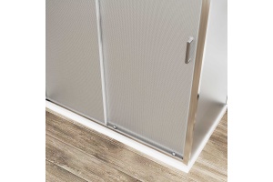 Душевой уголок Vincea City 120х90 профиль хром стекло рифленое - 2