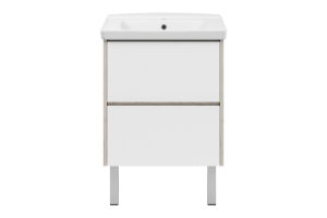 Тумба под раковину Misty Мускат 60 белая глянцевая - 2