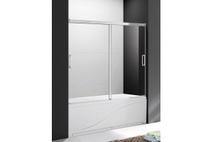 Шторка на ванну Cezares Tandem Soft VF 2 160/145 P Cr стекло прозрачное - 3