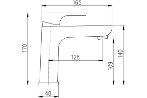 Смеситель для раковины Rav Slezak Yukon хром - 2