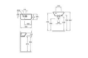 Раковина Jacob Delafon Struktura EGJ112-00 - 2