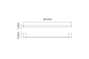 Sauer K-7930 Держатель полотенец одинарный - 3
