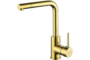 Смеситель Paulmark Honner для кухонной мойки, золото Ho212018-G