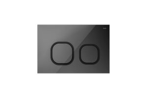 Клавиша смыва, универсальная, чёрная