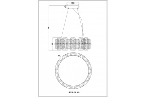 Подвесной светильник Wertmark Nelly WE158.24.303 - 2