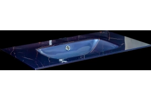 Раковина - столешница Armadi Art Lucido 100 синий