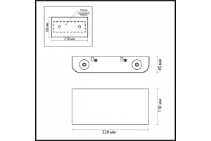 Настенный светодиодный светильник Odeon Light Hightech Magnum 3893/4WL - 3