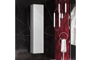 Шкаф-пенал подвесной Opadiris Рубинно белый глянцевый