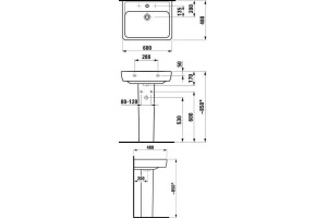 Подвесная раковина Laufen Pro (8.1895.2.000.104.1) - 3