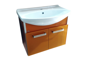 Джулия - 75 Тумба подвесная оранжевая - 2