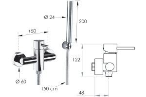Смеситель для душа Remer X Style X39 - 2