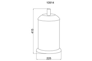 Ведро для мусора Boheme Murano золото с красным - 2