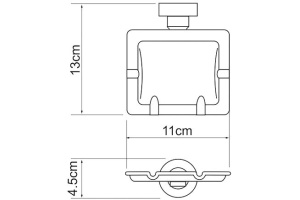 Пепельница Wasserkraft K-1081 - 3