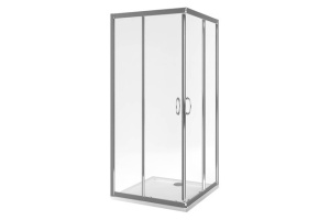 Душевой уголок Excellent Серия 201 80х80 хром стекло прозрачное