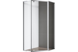 Душевой уголок Cezares Eco хром (ECO-O-P-1-100-C-Cr) - 2