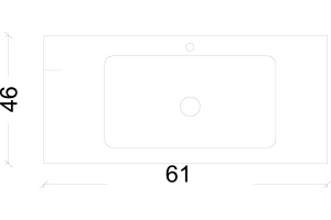 Раковина - столешница Armadi Art Vallessi 60 антрацит - 2