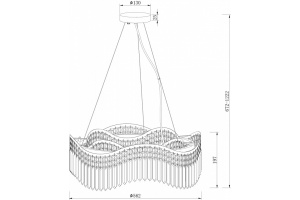 Подвесная люстра Maytoni Gracia DIA201PL-08G - 2