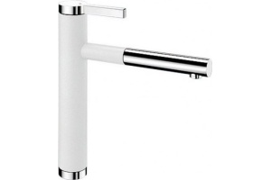 Смеситель для кухонной мойки Blanco Linee белый, хром (518441)