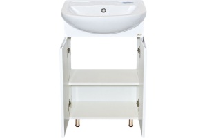 Тумба для комплекта Misty Лаванда 50 белая эмаль, прямая - 3