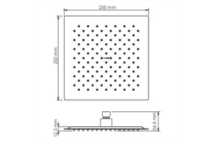 NEW A256 Верхняя душевая насадка - 3