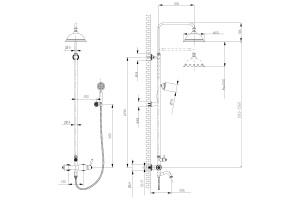 Душевая стойка Lemark Spark (LM6762RG) - 2