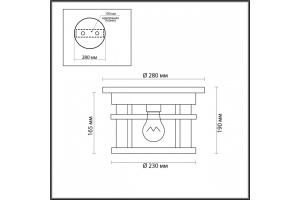Уличный светильник Odeon Light Nature Virta 4044/1C - 3
