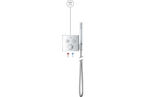 Термостат Grohe Grohtherm SmartControl 29120000 для душа - 3